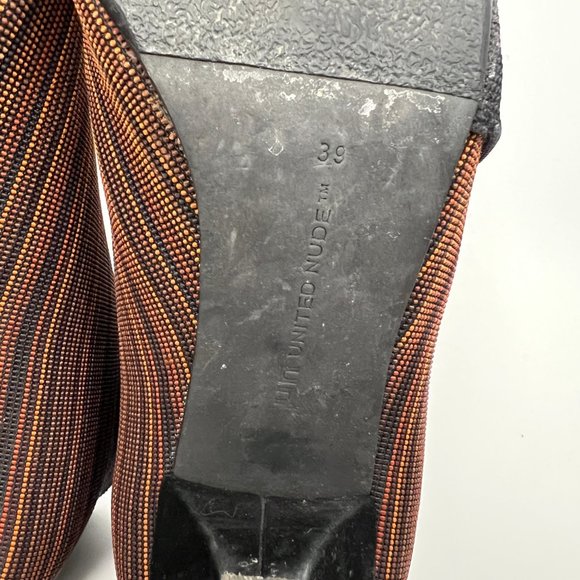 Anthropologie Black and Orange Ankle Booties - Picture 8 of 11